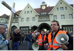 Proteste gegen die geplante Zerschlagung bei BIS - Foto von Ralf Krieger