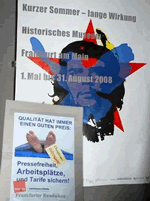 Protest gegen Tarifflucht bei der Frankfurter Rundschau in bester 68-er Manier
