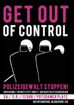 Get out of Control. Zusammen gegen Polizeigewalt, Überwachung und die EU-Sicherheitsarchitektur!