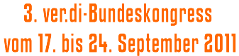 3. Bundeskongress vom 17. bis 24. September 2011 