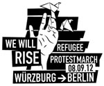 Protestmarsch von Flüchtlingen nach Berlin