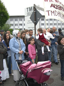 Erneuter Protest bei TMD Friction in Leverkusen 