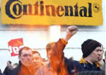 Internationaler Protest gegen Conti-Pläne: 3000 Beschäftigte heizen Conti-Aktionären ein!