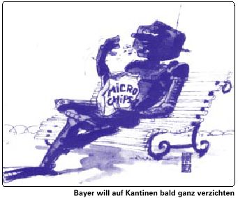 Bayer will auf Kantinen bald ganz verzichten