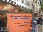 Darmstadt: GALIDA-Protest gegen Tegut