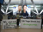 Gate Gourmet Solidaritt am Hamburger Flughafen