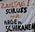 Zahltag! Widerstand gegen ARGE-Schikanen in Köln