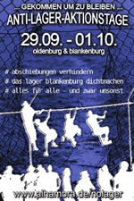 NoLager-Aktionstage, 29.09 - 1.10, Blankenburg