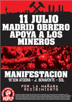 Der schwarze Marsch in Madrid: Solidarität europaweit