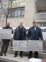 Kündigung der Kollegen Enver Cavus, Yunus Sahin und Ümit Yasar Yalgin durch die Gewerkschaft TEZ-KOOP- IS