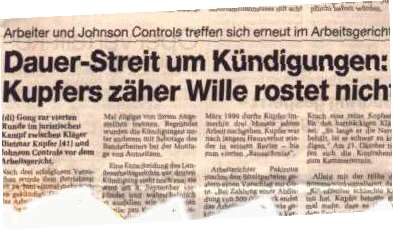 Ruhrnachrichten vom 4.August 1999